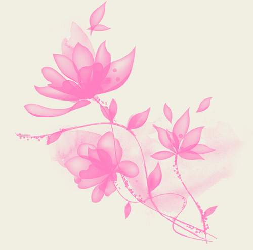 Elegant flower Photoshop Brushes