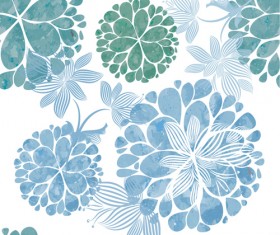 Elegant flower art pattern seamless vector 01