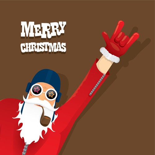 Funny Santa Claus Vector Design Material 09 Free Download