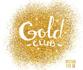 Golden dot with background vector 02