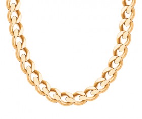 Golden necklace design vector material 01