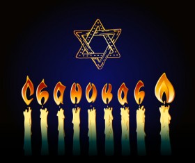 Hand drawn hanukkah vector background 02