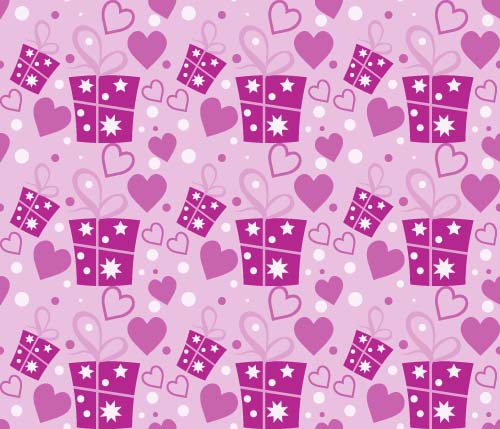 Love seamless pattern vector material 01