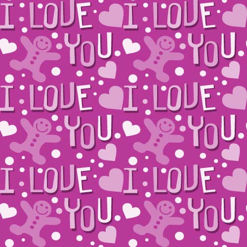 Love seamless pattern vector material 02
