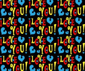 Love seamless pattern vector material 05