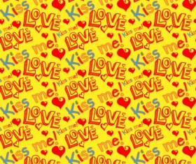 Love seamless pattern vector material 08