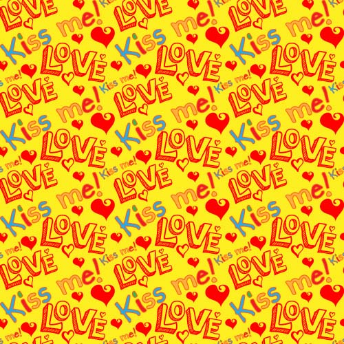 Love seamless pattern vector material 08