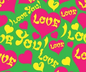 Love seamless pattern vector material 09