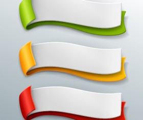 Modern layered banners vector material 15