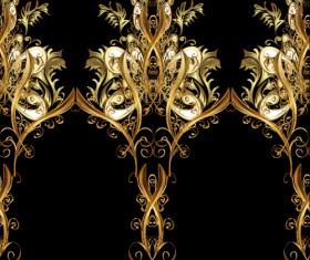 Ornaments borders seamless vector 02