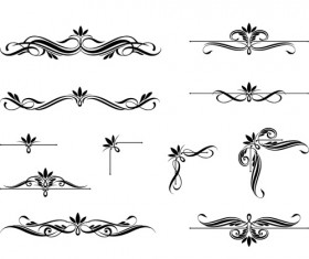 Ornaments calligraphy vintage vectors 02