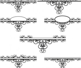 Ornaments calligraphy vintage vectors 03