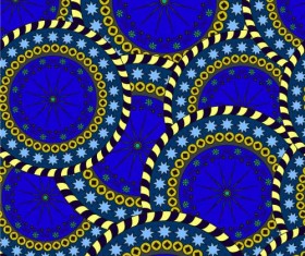 Ornate round lace pattern seamless vector 05