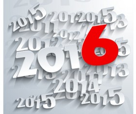 Paper cut 2016 vector material