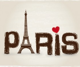 Paris design elements vectors set 02