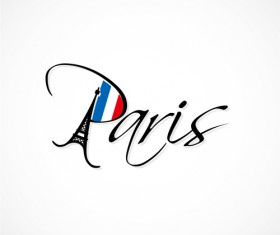 Paris design elements vectors set 03