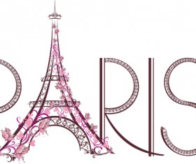 Paris design elements vectors set 04