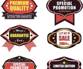 Premium quality with sale labels and badge vector 05