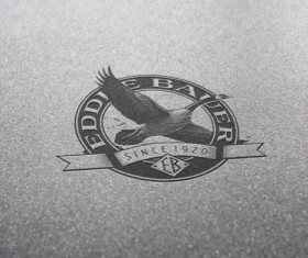 Psd vintage logos creative design