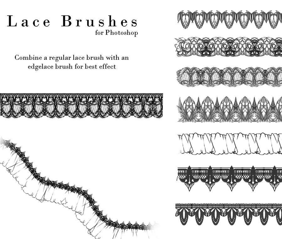 Retro Lace Brushes