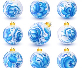 Shining christmas balls design 01