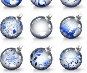 Shining christmas balls design 03