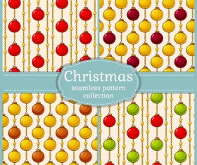 Shining christmas balls saemless pattern vector 04
