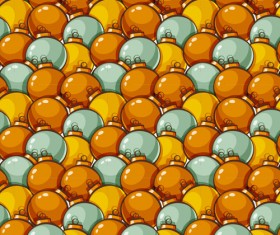 Shining christmas balls saemless pattern vector 05