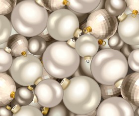 Shining christmas balls saemless pattern vector 09