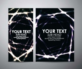 Shiny light with brochure cover template vecor 01