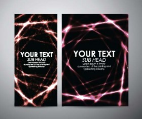 Shiny light with brochure cover template vecor 02