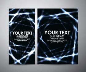 Shiny light with brochure cover template vecor 04
