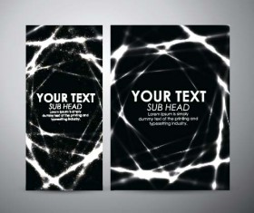 Shiny light with brochure cover template vecor 05