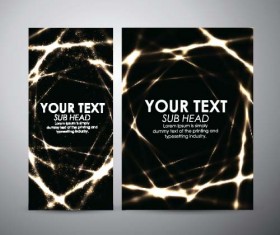 Shiny light with brochure cover template vecor 06