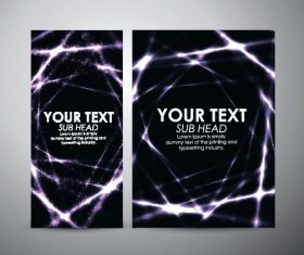 Shiny light with brochure cover template vecor 07