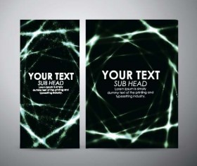 Shiny light with brochure cover template vecor 08