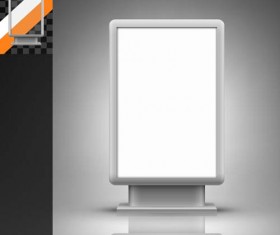 Trade exhibition and promotion stand template vector 06