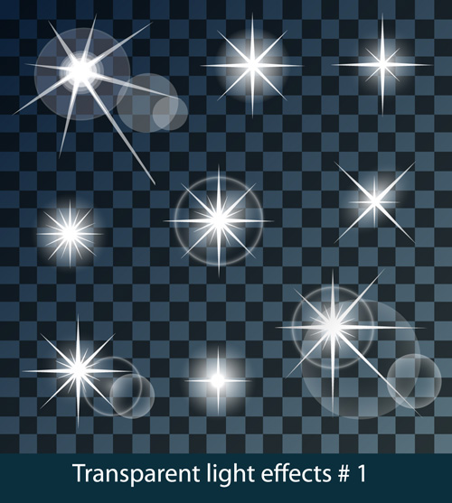 Transparent light effects vector illustration 01