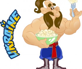 Ukraine cartoon characters vector set 04