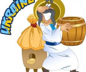 Ukraine cartoon characters vector set 05