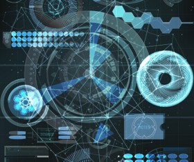 Vector modern Infographics HUD elements vector 09