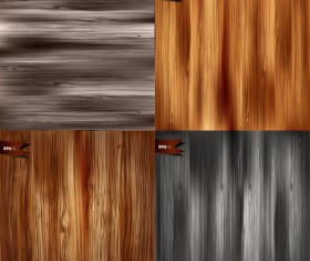 Vector wooden textures background design set 04
