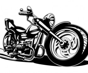 Vintage motorcycle illustration design vector 01
