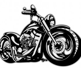 Vintage motorcycle illustration design vector 02