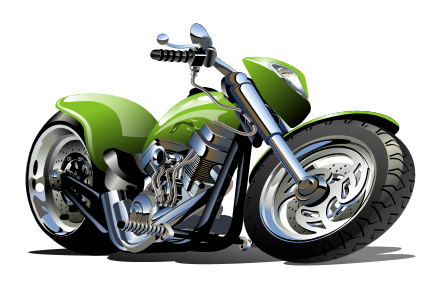 Vintage motorcycle illustration design vector 05