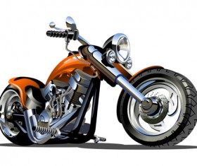 Vintage motorcycle illustration design vector 07