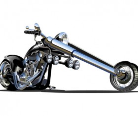 Vintage motorcycle illustration design vector 09