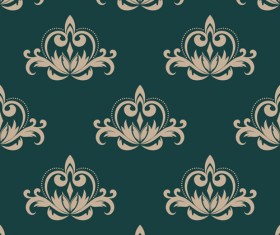 Vintage ornaments patterns seamless vector 01