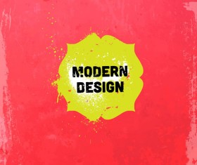 Watercolor stains grunge background vector 04