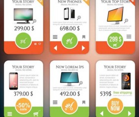 Website sales banners vector